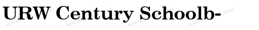 URW Century Schoolb字体转换